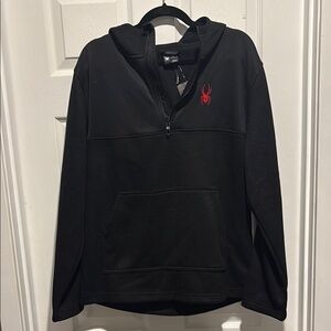 Spyder Black Half-Zip Pullover Hoodie